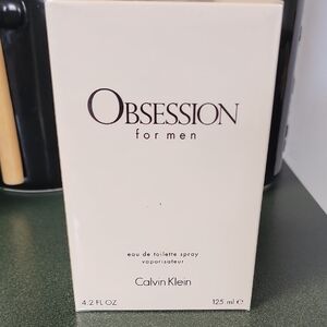 Calvin Klein Obsession for Men Fragrance in Cream Box